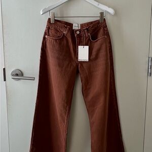 Reformation Rust Wide-Leg Trousers